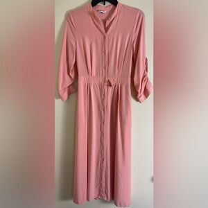 COURT & ROWE Women's Button Front Midi Shirt dress